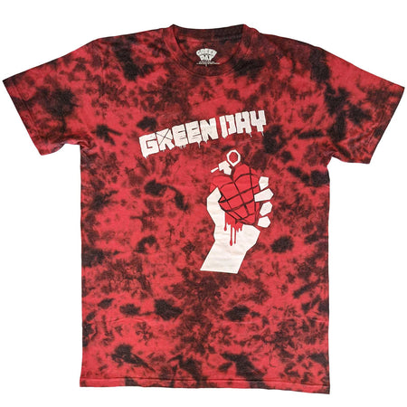 Green Day - American Idiot Dip Dye - Red t-shirt