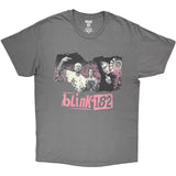 Blink 182 - Logo Band - Charcoal Grey t-shirt