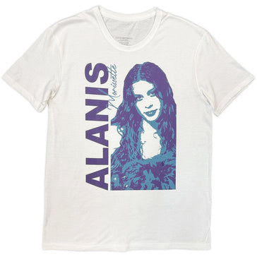 Alanis Morissette - Portrait Photo - White  t-shirt