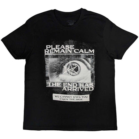 Bring Me The Horizon - Remain Calm-front print - Black t-shirt