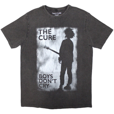 The Cure - Boys Don't Cry Black & White - Charcoal Grey Stone Wash t-shirt