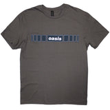 Oasis - Horizontal Bars Logo - Charcoal Grey t-shirt