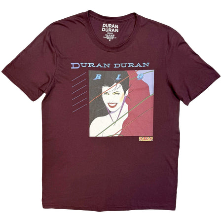 Duran Duran - Rio - Maroon Red t-shirt
