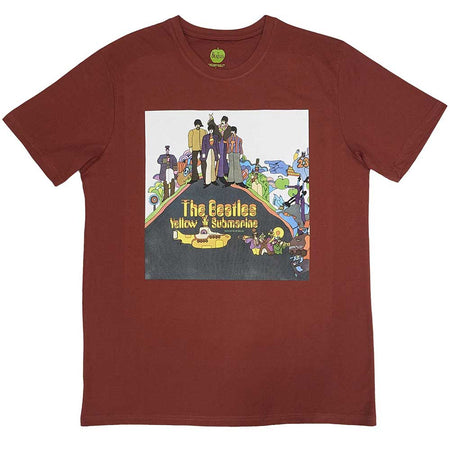 The Beatles - Yellow Submarine Album Cover - Red T-shirt