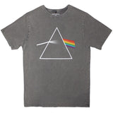 Pink Floyd - Dark Side Of The Moon Album - Grey Stone Wash t-shirt