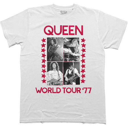 Queen - World Tour '77 - White t-shirt