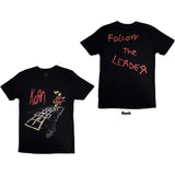 Korn -  Follow The Leader Hopscotch with  Back Print - Black t-shirt