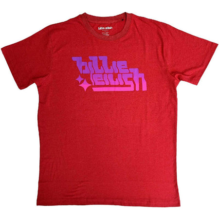 Billie Eilish - Purple Logo - Red Ringer t-shirt