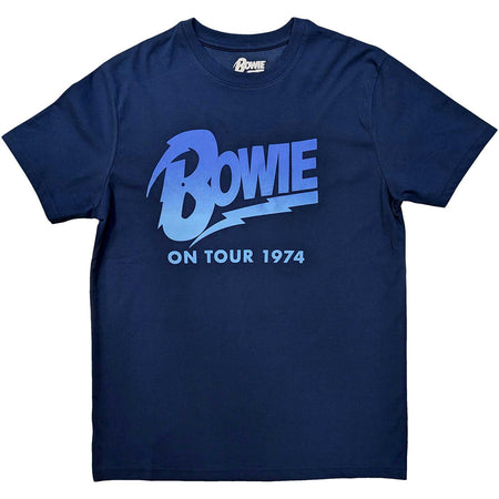 David Bowie - On Tour 1974 - Denim Blue t-shirt