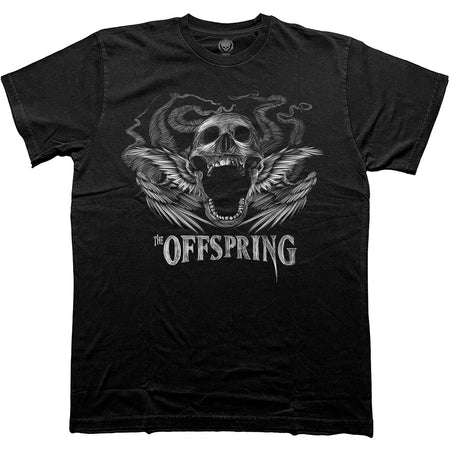 The Offspring - Feathered Winged Skull - Black  t-shirt