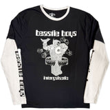 Beastie Boys - Intergalactic Robot - Black & White Layered Longsleeve  t-shirt