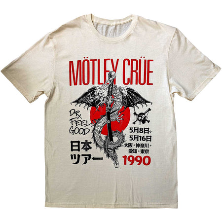 Motley Crue - Dr. Feelgod Japanese Tour '90 - Natural  t-shirt