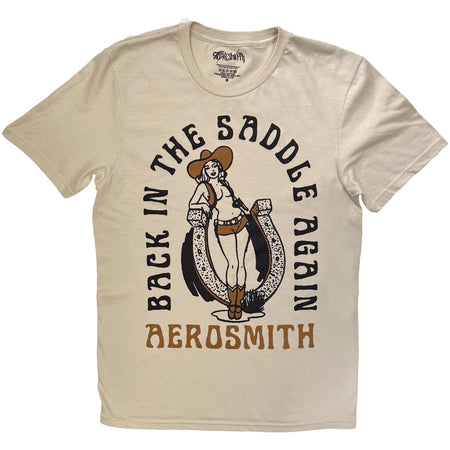Aerosmith - Back In The Saddle - Sand t-shirt