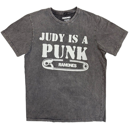 Ramones - Judy Is A Punk - Charcoal Grey Stone Wash t-shirt