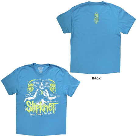 Slipknot - Tour '24 Scratch - Blue t-shirt