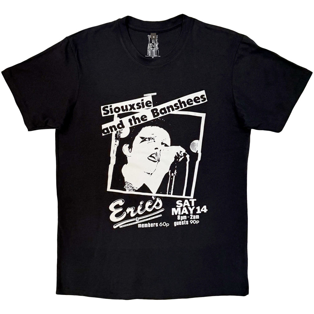 Siouxsie & The Banshees - Eric's - Black Carbon t-shirt