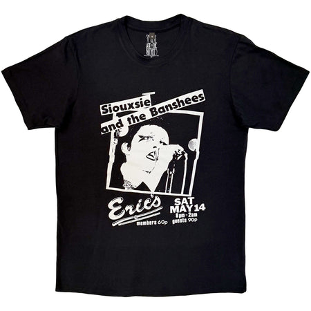 Siouxsie & The Banshees - Eric's - Black Carbon t-shirt