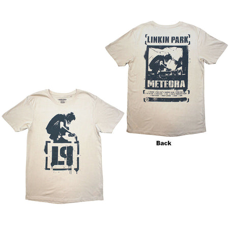 Linkin Park - Meteora with Backprint - Sand t-shirt