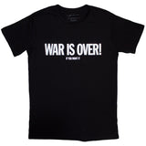 John Lennon - War Is Over - Black  T-shirt