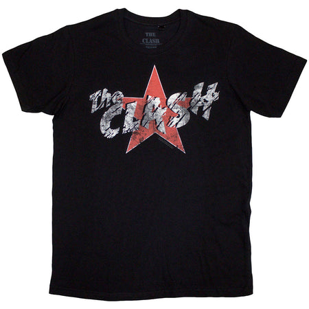 The Clash - Star Logo - Black  t-shirt