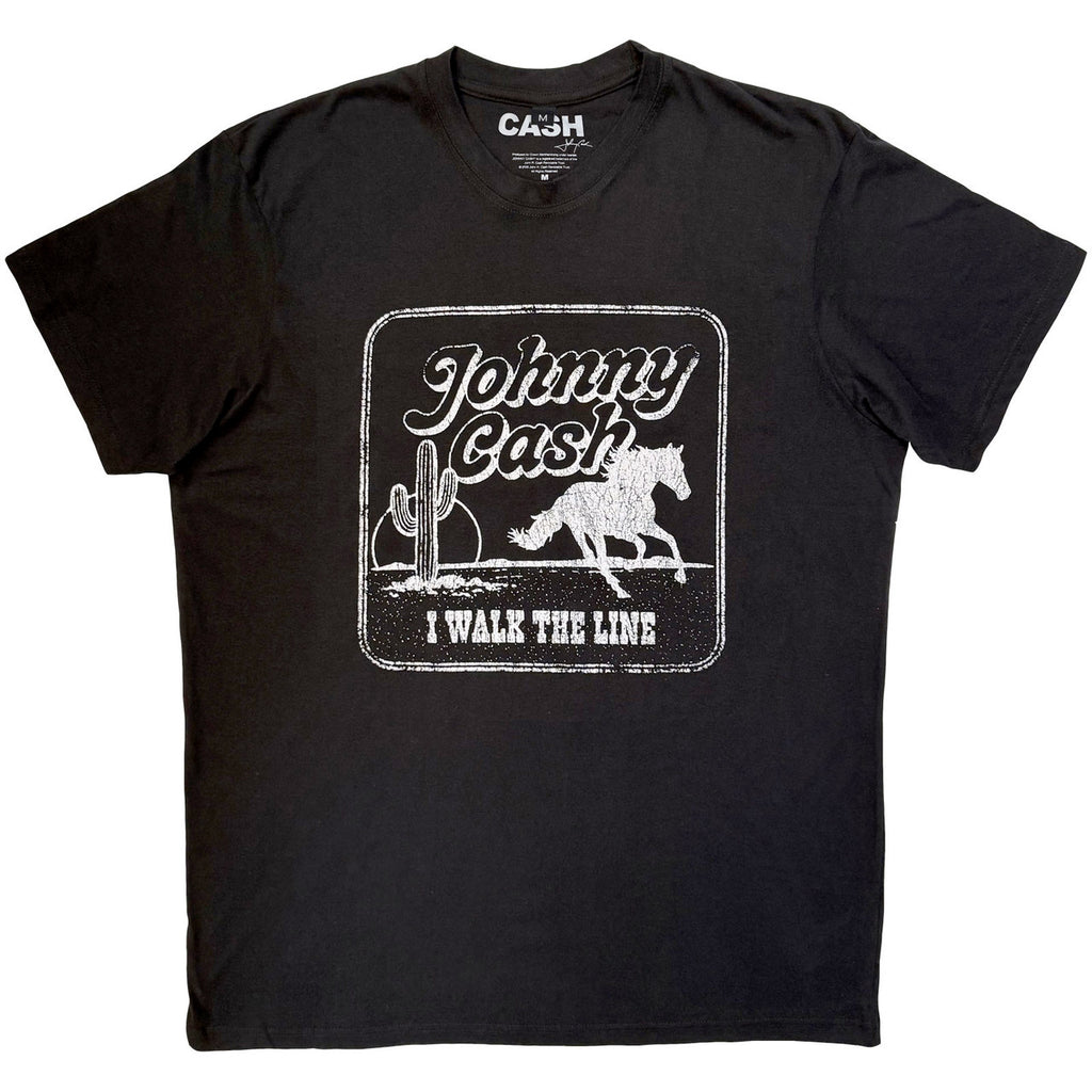 Johnny Cash - I Walk The Line - Black Carbon t-shirt