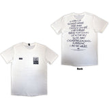 Oasis - Definitely Maybe AAA Setlist - White t-shirt