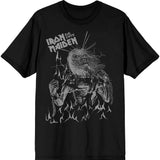 Iron Maiden - Est 1975 Life After Death Flames - Black t-shirt