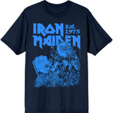 Iron Maiden - Est 1975 Life After Death Stamp - Navy Blue t-shirt