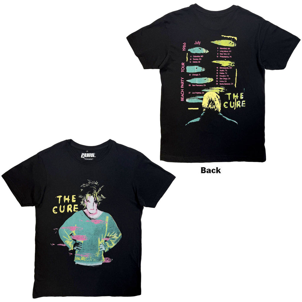 The Cure - Beach Party Tour '86 - Black Carbon t-shirt