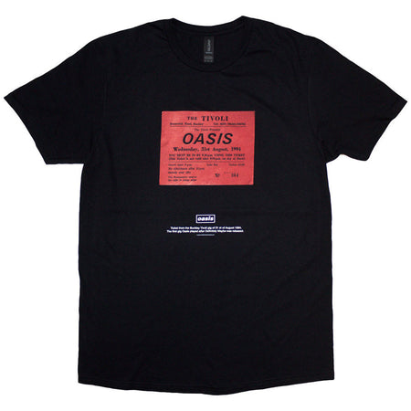 Oasis - Definitely Maybe Ticket Stub - Black t-shirt