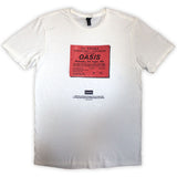 Oasis - Definitely Maybe Ticket Stub - White t-shirt