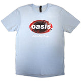 Oasis - Definitely Maybe Union Jack Oval - Light Blue t-shirt