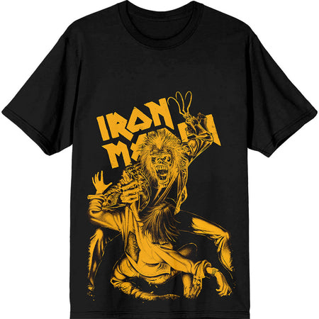 Iron Maiden - No Prayer Claw Jumbo Yellow - Black t-shirt