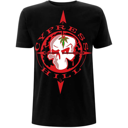 Cypress Hill - Skull Compass - Black t-shirt