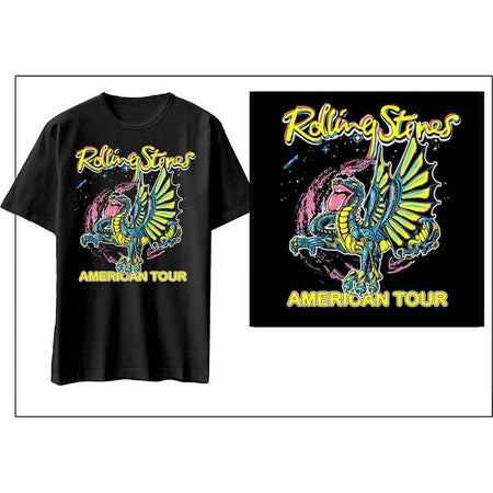 The Rolling Stones - American Tour Dragon - Black  t-shirt
