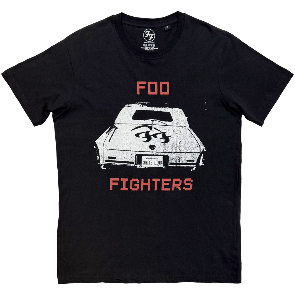 Foo Fighters - White Limo - Black t-shirt