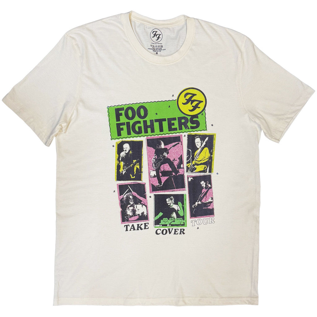 Foo Fighters - Take Cover Tour - Natural t-shirt