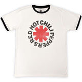 Red Hot Chili Peppers - Logo - White Ringer t-shirt