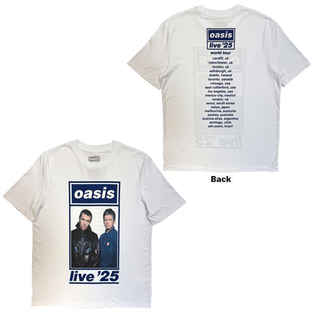 Oasis - Colour Photo Live '25 Limited Ex-Tour - White t-shirt