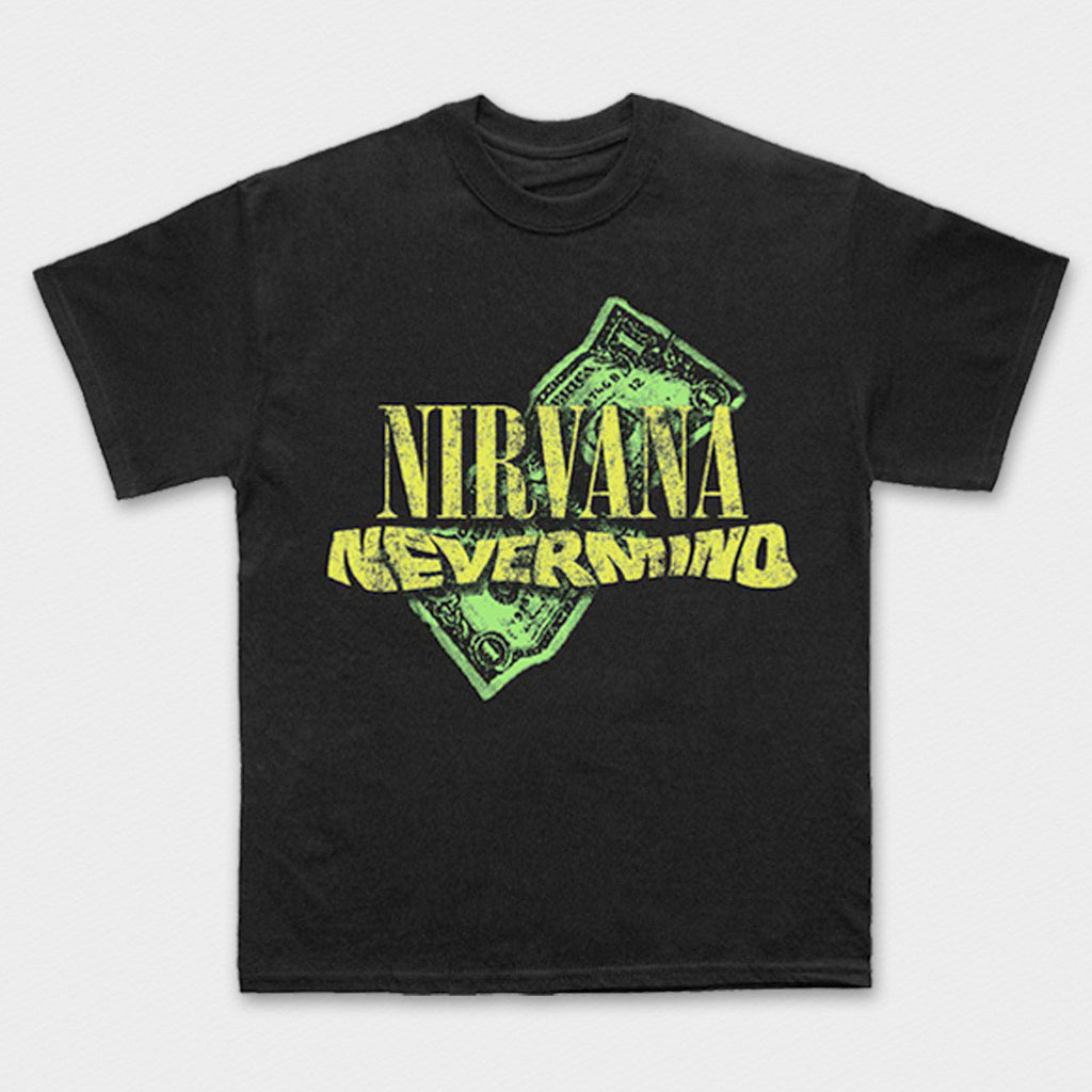 Nirvana - Nevermind Dollar - Black Carbon t-shirt