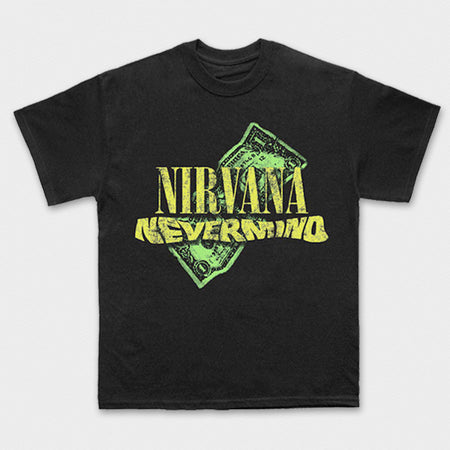 Nirvana - Nevermind Dollar - Black Carbon t-shirt