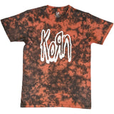 Korn - Logo Outline - Red Dye Wash t-shirt