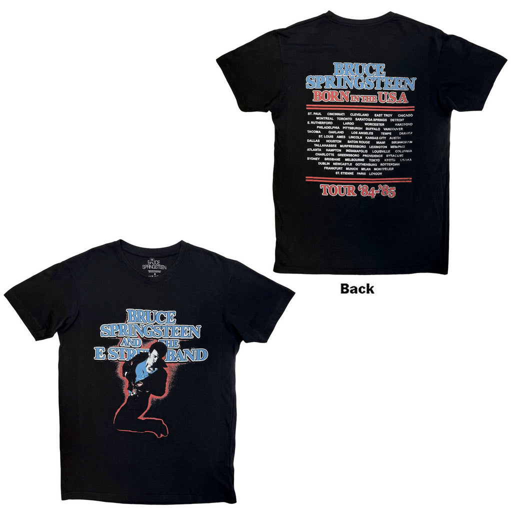 Bruce Springsteen - E Street Tour '84-'85 -- Black Carbon t-shirt