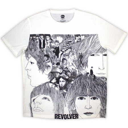 The Beatles - Revolver- Sublimation Print White  t-shirt