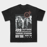 U2 - Zoo TV Tour NY Poster 8.29.92 - Black Carbon t-shirt