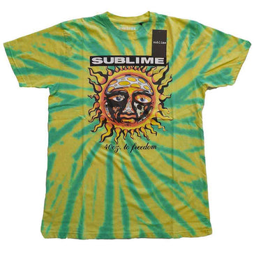 Sublime - 40 Oz To Freedom - Green Tie Dye t-shirt