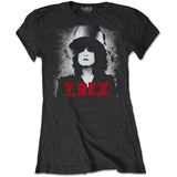 T.Rex Marc Bolan - The Slider -  Ladies Junior Black t-shirt