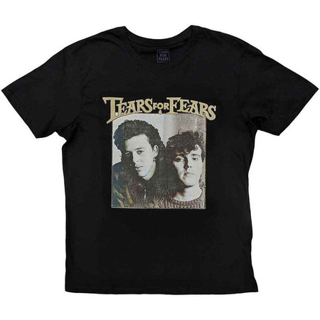 Tears For Fears - Throwback Photo - Black  T-shirt