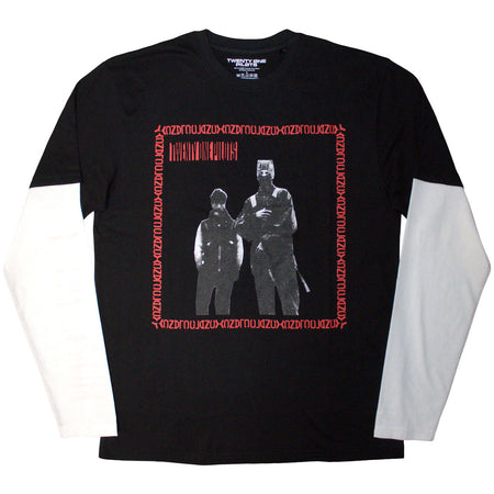 Twenty One Pilots - Run Frame - Black & White Layered Longsleeve  t-shirt