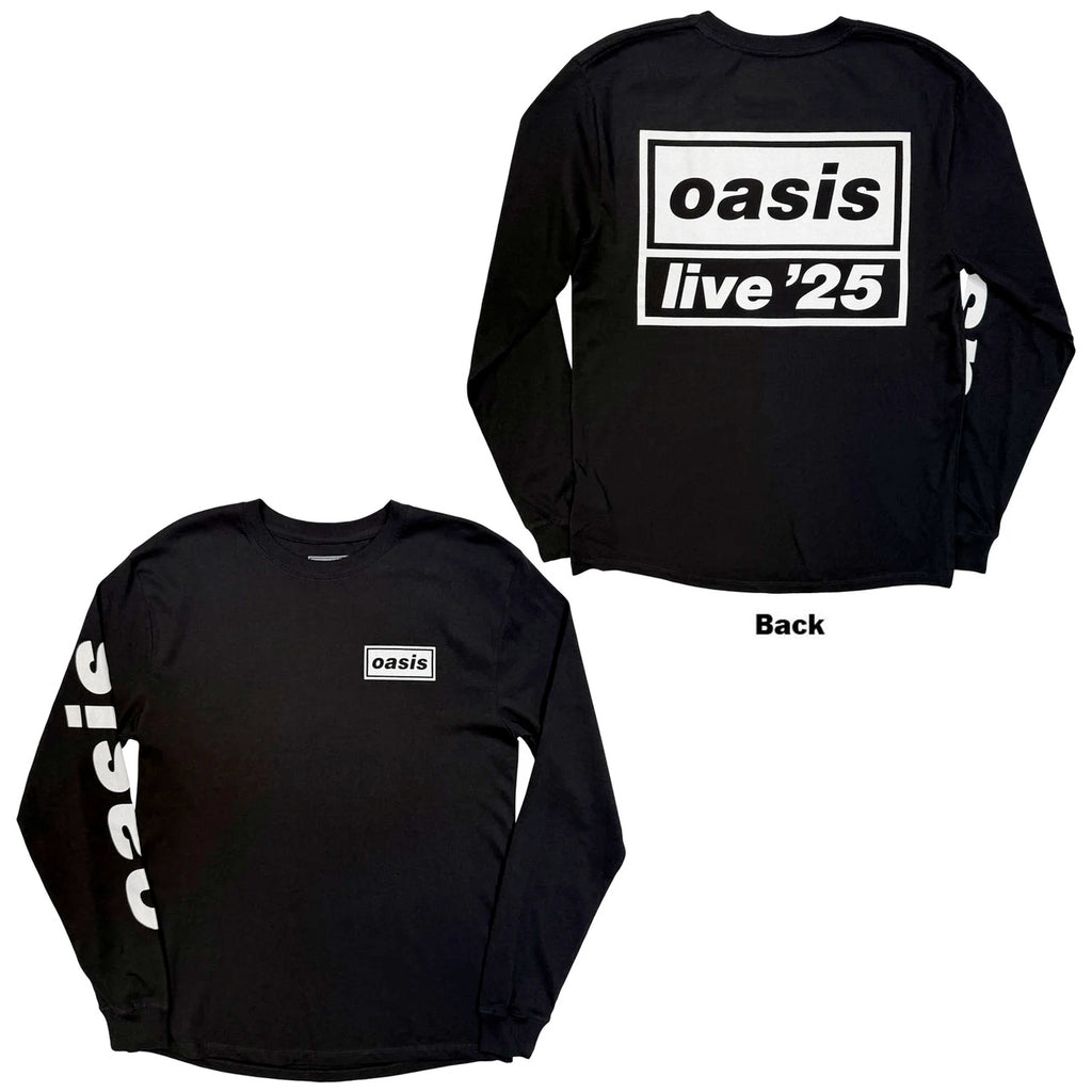 Oasis - Live '25 Lock Up Ex-Tour - Black Long Sleeve t-shirt